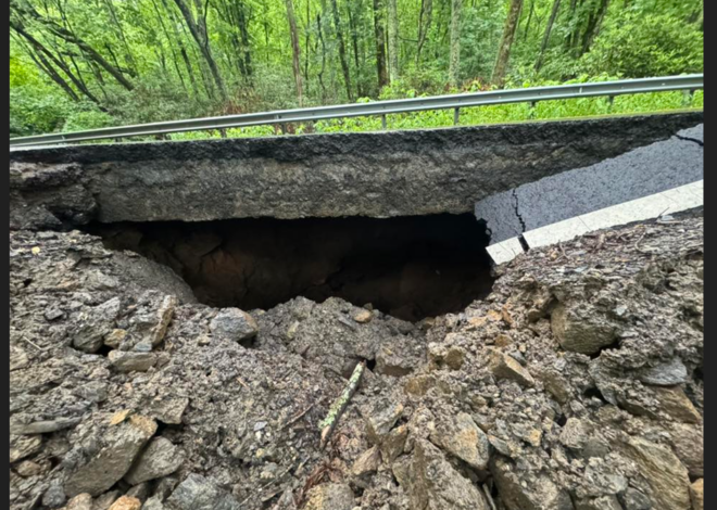 Landslide, sinkhole, flooding reported along US 74 in western NC, county says