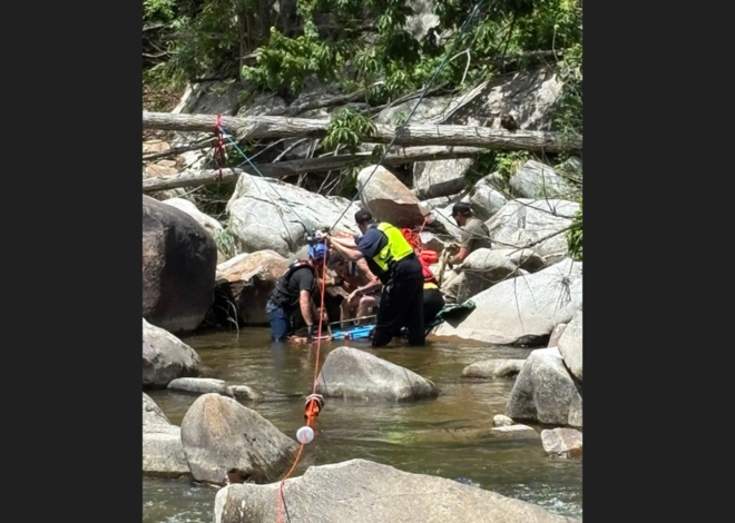 Man plummets off cliff into boulder-filled river, North Carolina rescuers say