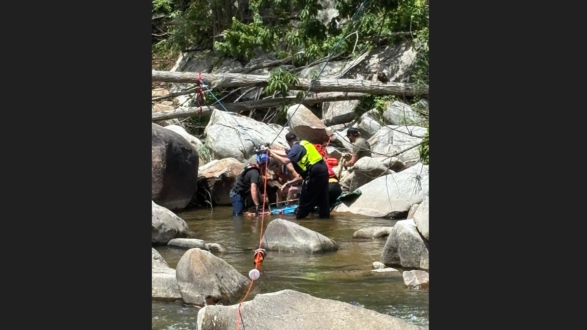 Man plummets off cliff into boulder-filled river, North Carolina rescuers say