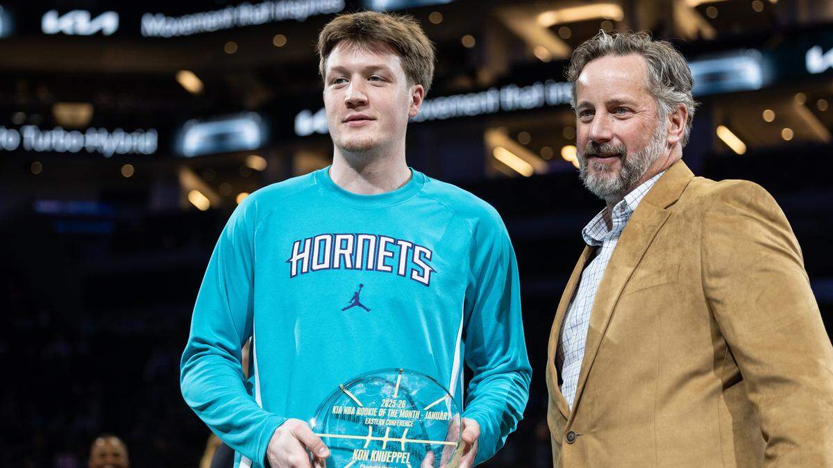 Hornets’ Kon Knueppel adds another honor to NBA hardware collection
