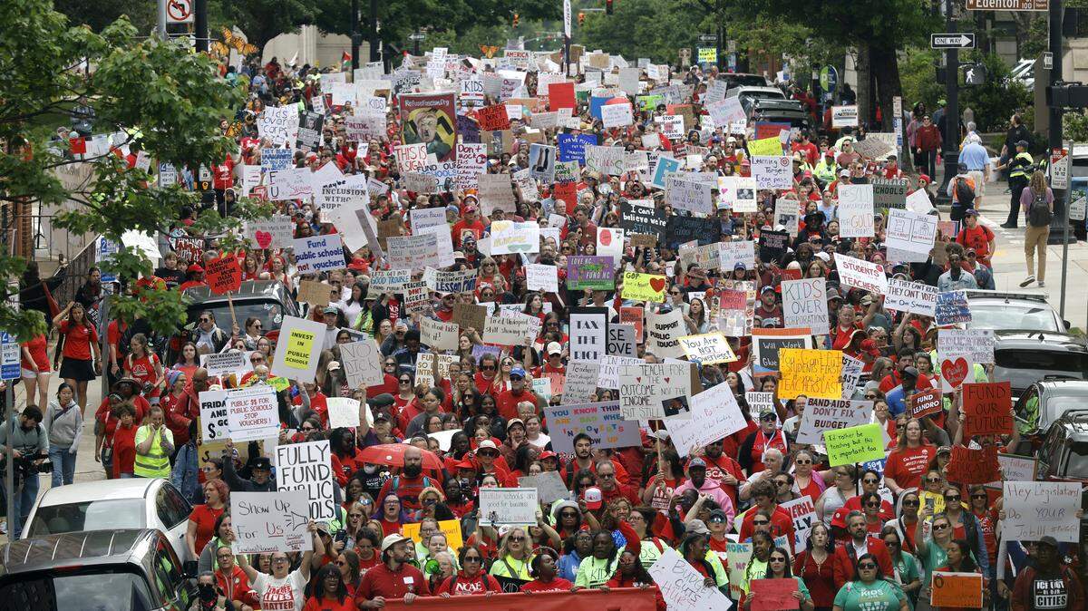 Report: NC sees big drop in teacher union membership and union strength