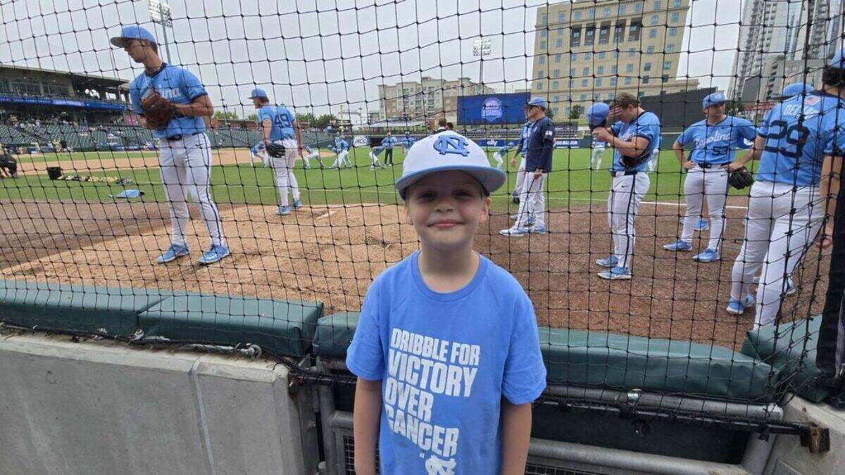 Burlington boy, leukemia survivor will cheer on UNC baseball in CWS title series