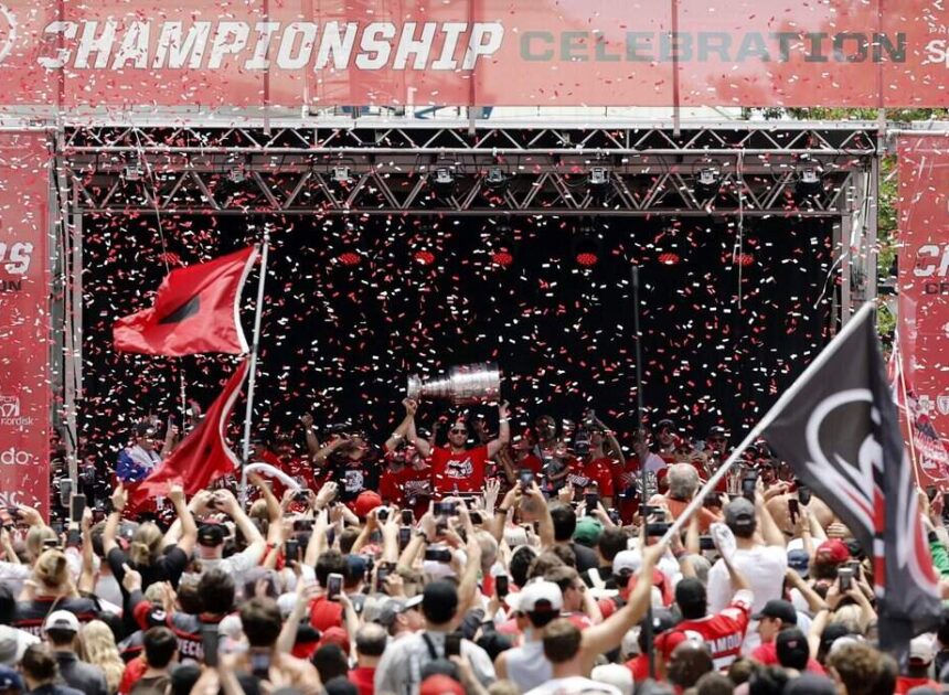 Thousands celebrate Carolina Hurricanes’ Stanley Cup win in downtown Raleigh. See photos