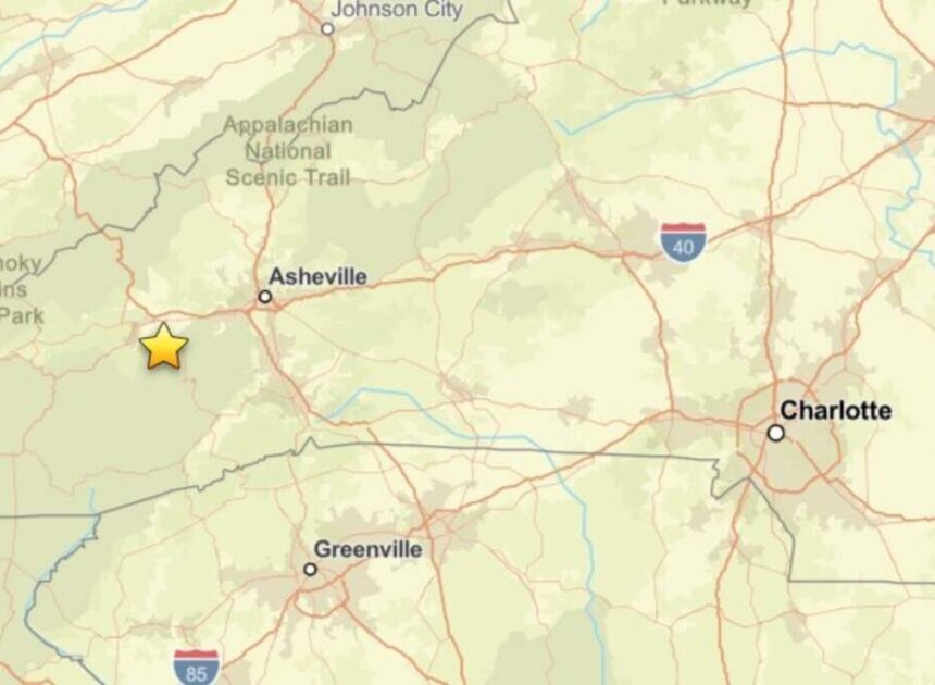 Small earthquake detected near scenic NC town in the Smoky Mountains, USGS says