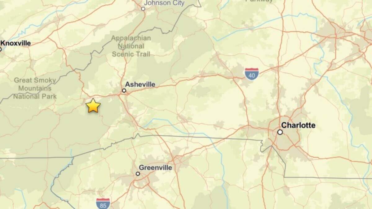 Small earthquake detected near scenic NC town in the Smoky Mountains, USGS says