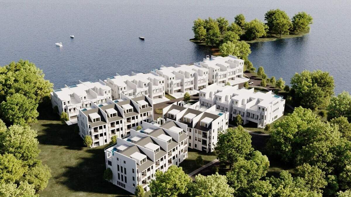 Luxury townhomes to rise on Lake Norman peninsula. Prices start at $2.5 million.