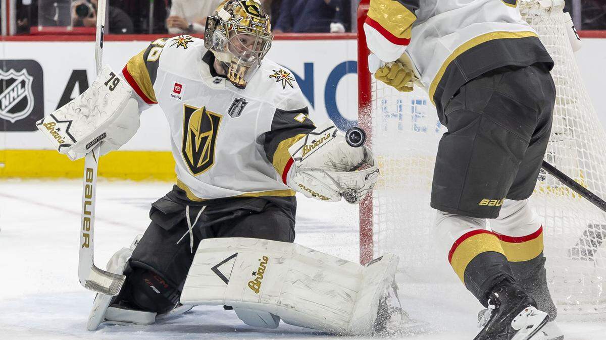 Canes fans chant ‘no means no’ at Vegas goalie Carter Hart after sex assault case