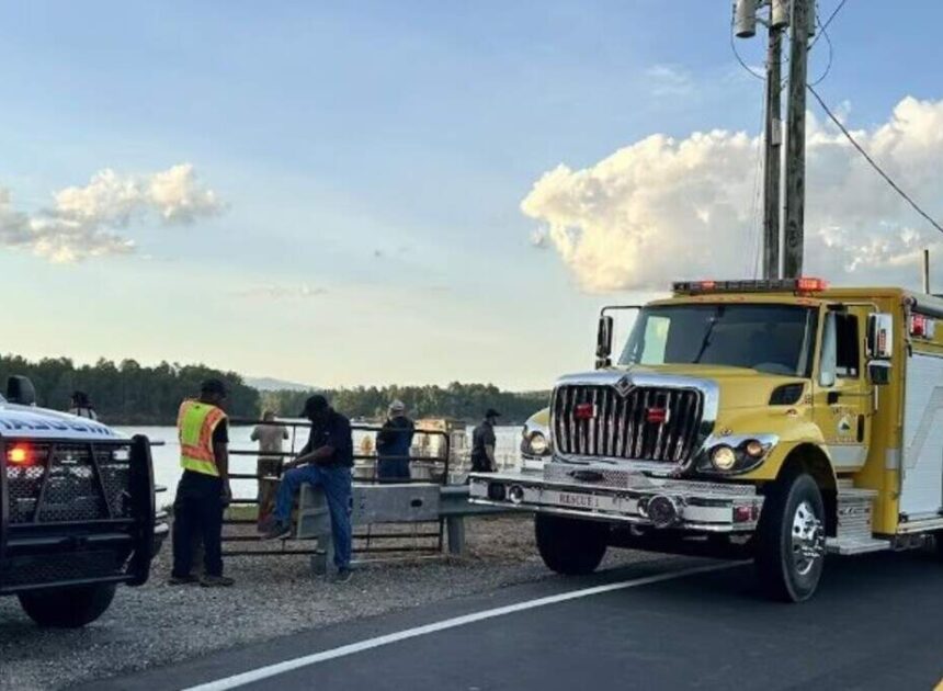 Crews search for swimmer who vanished near popular rock face on NC mountain lake
