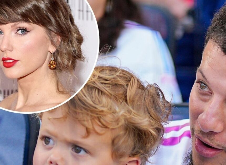 Patrick and Brittany Mahomes’ Son Reacts to Seeing Taylor Swift Stadium Photo