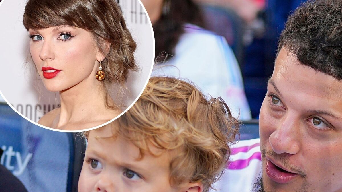Patrick and Brittany Mahomes’ Son Reacts to Seeing Taylor Swift Stadium Photo
