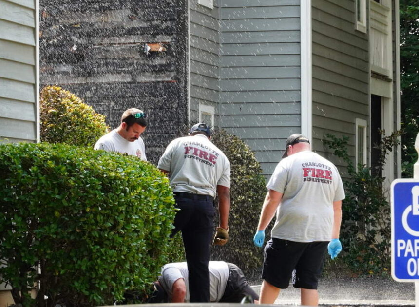 Fire in East Charlotte destroys eight apartments, forces people out