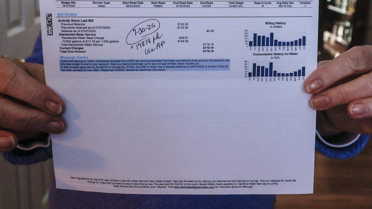 ‘No voice.’ Despite opposition, NC regulators OK 40% rate hike for Carolina Water