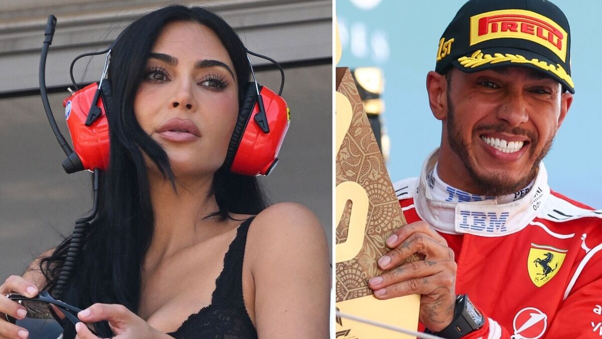 Kim Kardashian and Chicago Celebrate Lewis Hamilton’s Formula 1 Ferrari Victory