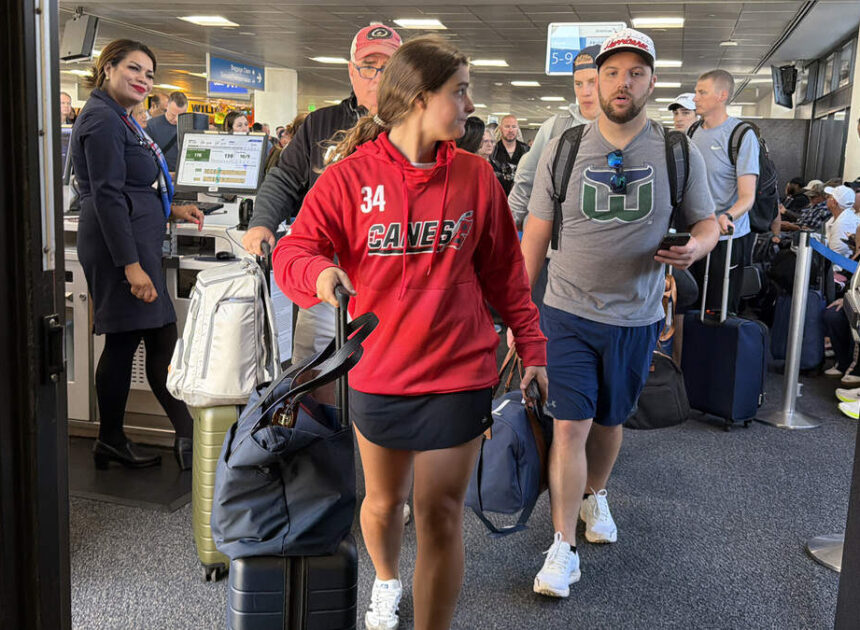 Hurricanes fans find their way to Vegas for Game 6: ‘It’s a chance of a lifetime’