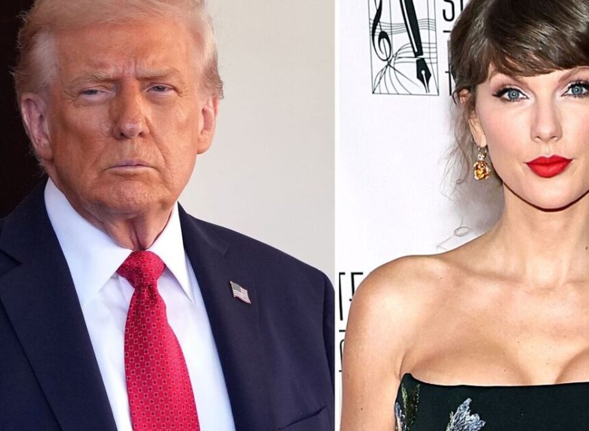 Trump Mocks Taylor Swift and Travis Kelce’s MSG Marriage Announcement