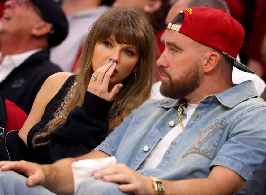 Guests at Travis Kelce, Taylor Swift rehearsal got gift with KC tie, couple’s logo