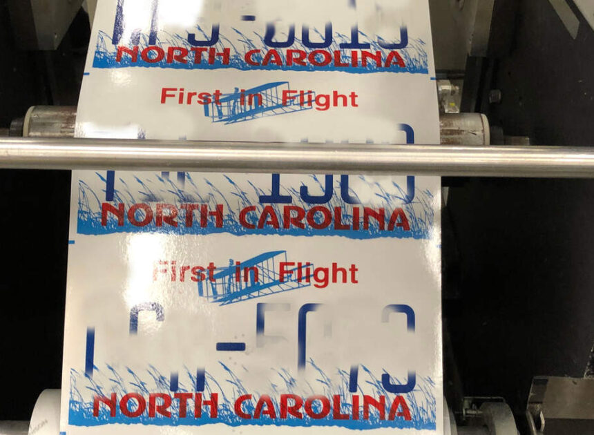 NC gives up on its effort to regularly replace vehicle license plates