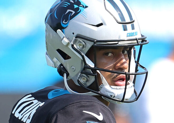 Bryce Young looks like a million — actually, 200 million — bucks at Panther camp