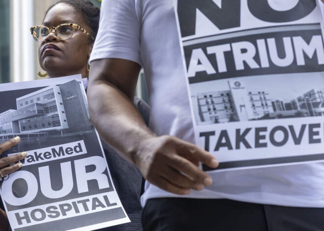 Opponents urge Wake commissioners to block WakeMed merger with Atrium Health