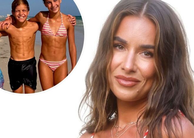 Jessie James Decker’s Kids Flaunt Their Abs During Summer Beach Vacation