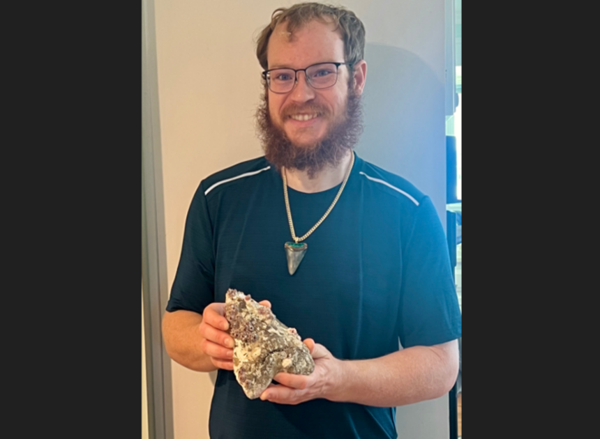 Ancient tooth found off NC coast came from shark 70 to 80 feet long, expert says