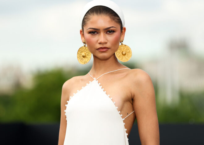 Zendaya Channels Goddess Athena in Custom Gown at ‘The Odyssey’ Photocall