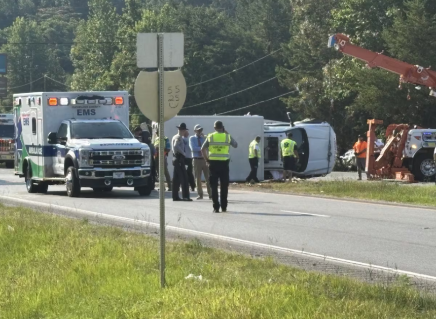 Paramedic killed when she flies from back of flipping ambulance, NC troopers say