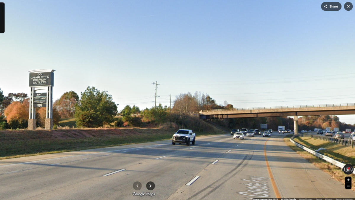 Bullet struck man in head on I-485 near Charlotte Premium Outlets, CMPD says