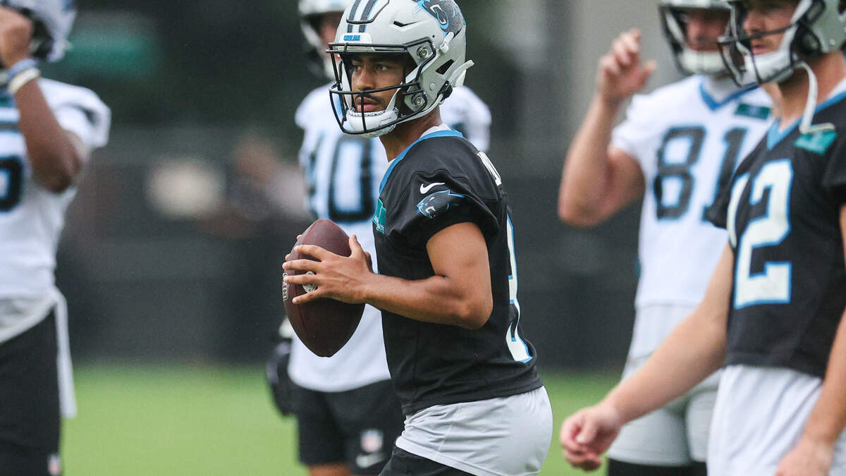 Young, Legette make big plays as offense bounces back in Panthers training camp