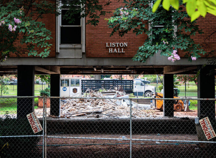 JCSU starts demolishing historic building with an eye toward campus renewal