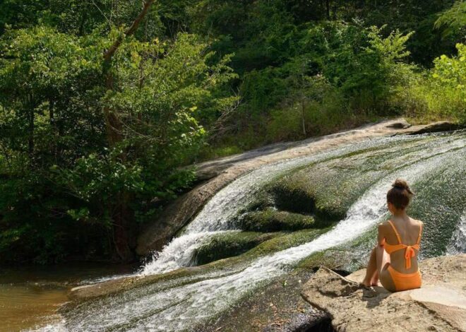 One of the best campsites in the US is close to Charlotte — and it has a waterfall