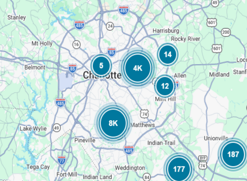 13,000 customers remain without power in Charlotte after storms, Duke Energy says