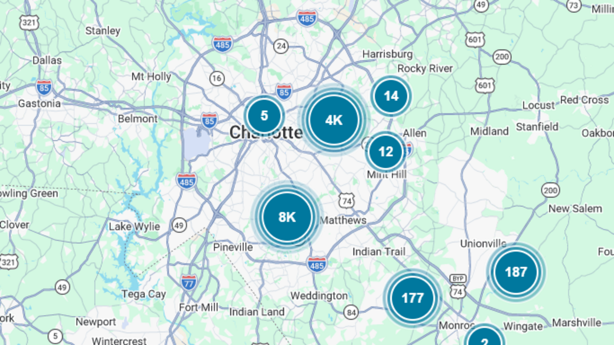 13,000 customers remain without power in Charlotte after storms, Duke Energy says
