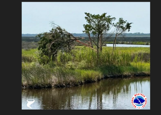 A waterspout came ashore near remote and sparsely populated NC island, NWS says