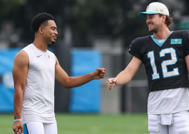 How Panthers QB Kenny Pickett is elevating Bryce Young — and this underrated WR