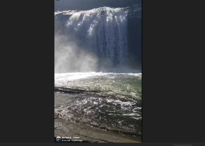 NC man jumps into river and gets trapped in churn below waterfall, sheriff says