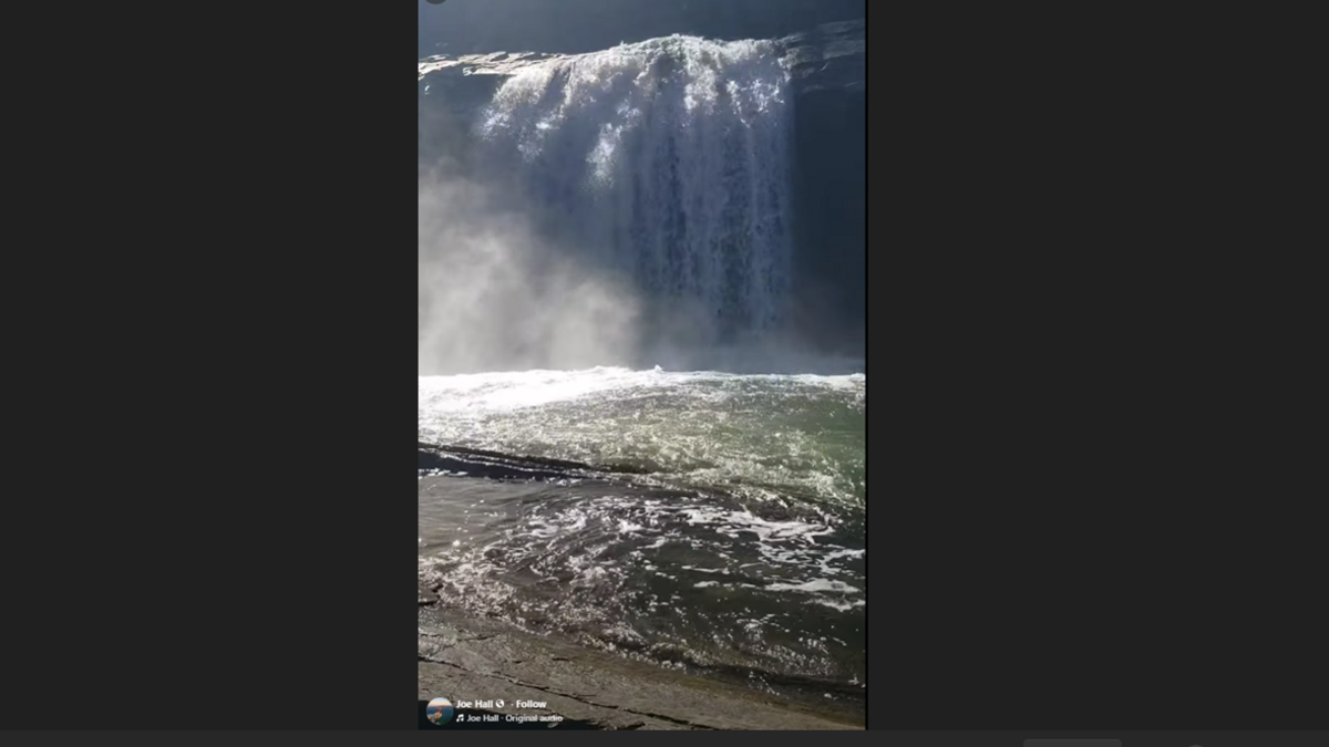 NC man jumps into river and gets trapped in churn below waterfall, sheriff says