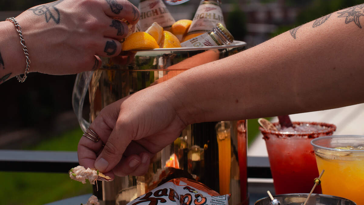 Camp North End’s new rooftop bar is only here for a little while. What to expect