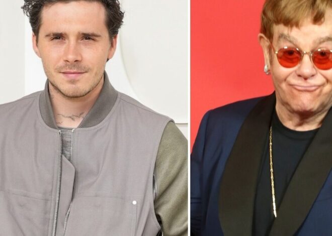 Brooklyn Beckham, Wife Spotted With His Godfather Elton John Amid Family Feud