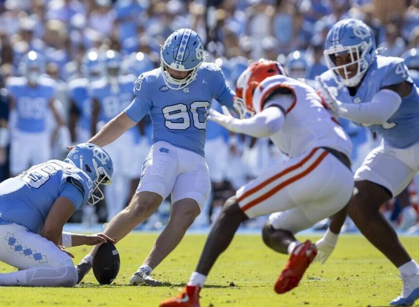 UNC football kicker, three field hockey athletes granted fifth season of eligibility