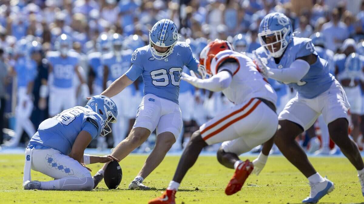 UNC football kicker, three field hockey athletes granted fifth season of eligibility