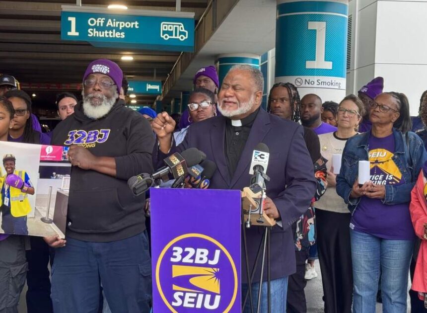 CLT airport union calls for better conditions after cleaning worker’s death