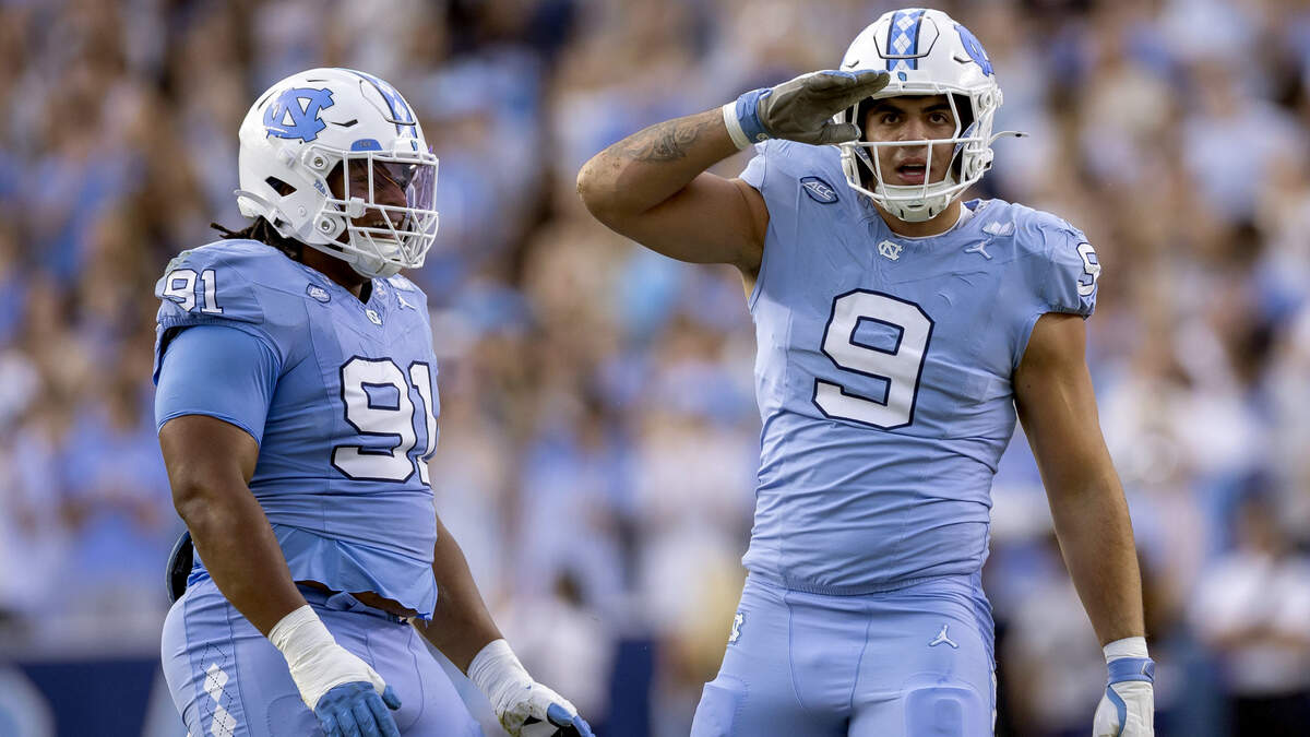 UNC star defensive lineman not in uniform for ETSU matchup after injury