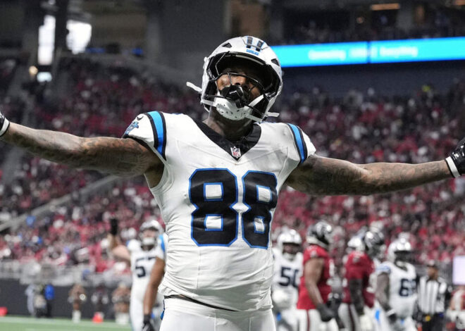 What Carolina Panthers coach Dave Canales said after 34-3 win against the Falcons