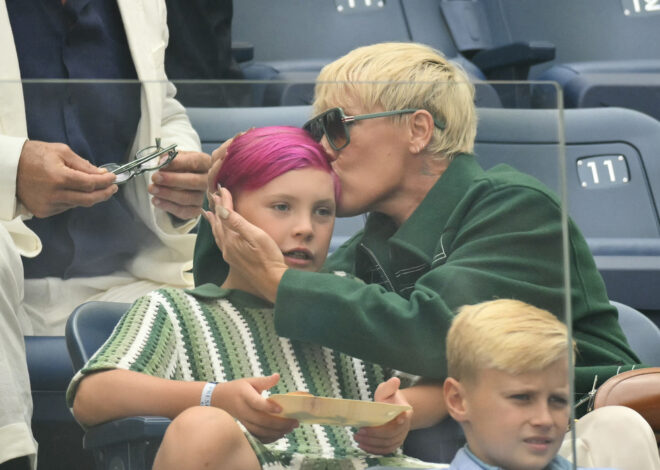 Pink’s Son Jameson, 9, Shows Off Bright Pink Hair at 2026 US Open Finals