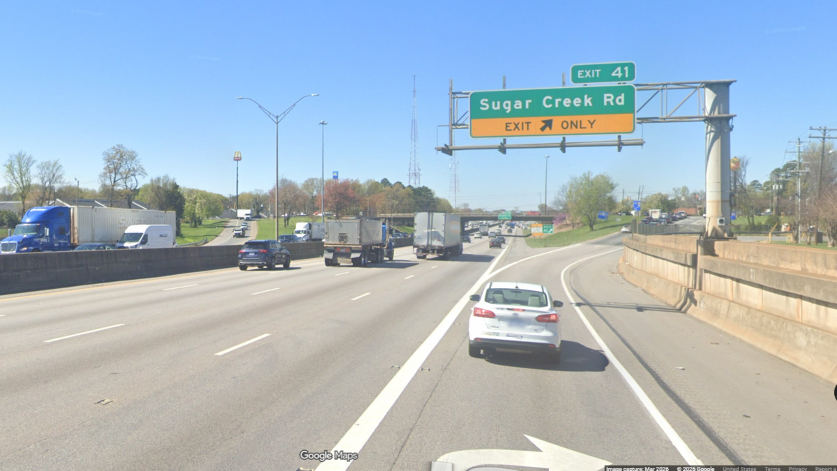 Fire, road work close Interstate 85 lanes in Charlotte on Saturday