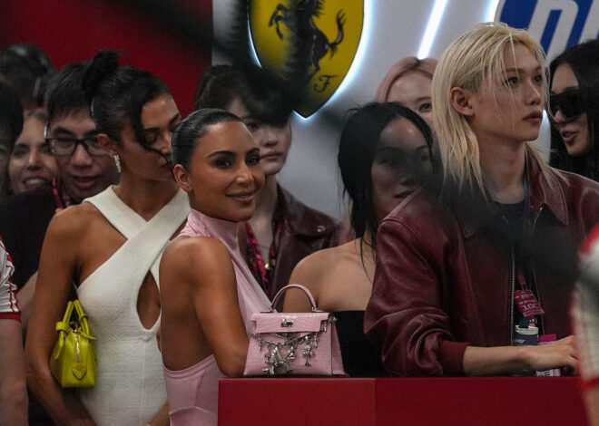 Kim Kardashian Goes Glam for F1 Singapore Prix Amid Lewis Hamilton Romance